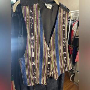 Blue and Purple Striped Vest